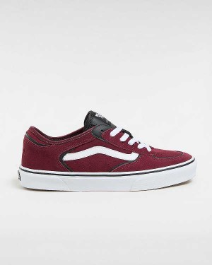 Burgundy Women Vans Rowley Classic Sneakers NZ | VN9716083