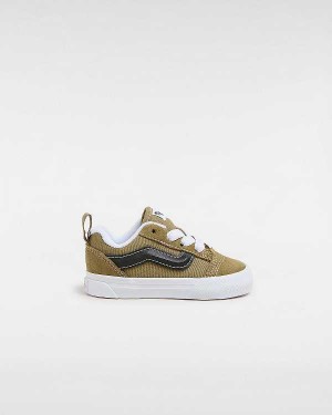 Green Kids' Vans Knu Skool Elastic Lace (1-4 Years) Sneakers NZ | VN6901723