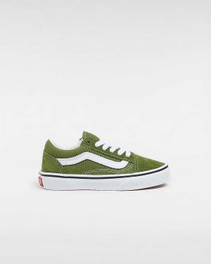 Green Kids' Vans Old Skool (4-8 Years) Sneakers NZ | VN7504293