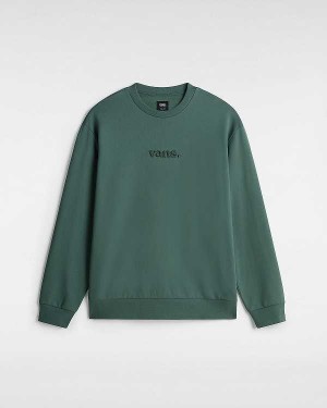 Green Men Vans Essential Relaxed Crew Sweatshirt NZ | VN9476012