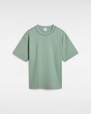 Green Men Vans Premium Short Sleeve T Shirts NZ | VN1692385