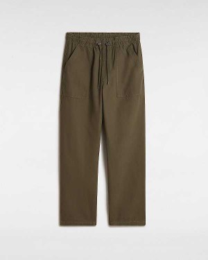 Green Men Vans Premium Twill Trouser Pants NZ | VN6549821