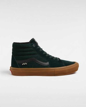 Green Men Vans Sk8-Hi Skate Shoes NZ | VN4029761