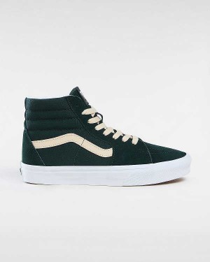 Green Men Vans Sk8-Hi Suede Skate Shoes NZ | VN3178492