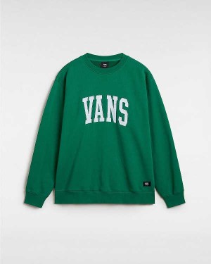 Green Women Vans Original Standards Varsity Loose Crew Sweatshirt NZ | VN3851609