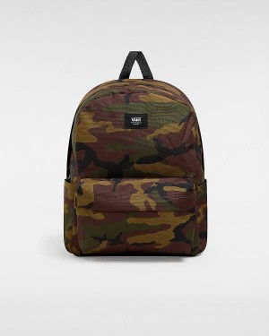 Green / Brown Unisex Vans Old Skool Backpacks NZ | VN3149250