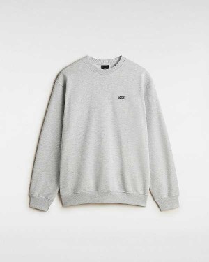 Grey Men Vans Left Chest Embroidered Logo Sweatshirt NZ | VN1675408