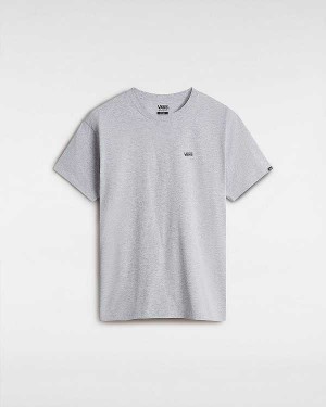 Grey Men Vans Left Chest Logo T Shirts NZ | VN4835107