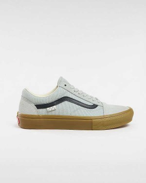 Grey Men Vans Old Skool Skate Shoes NZ | VN1546389