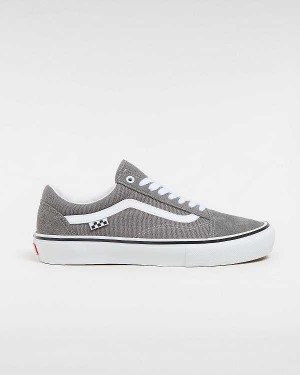 Grey Men Vans Old Skool Skate Shoes NZ | VN4653892