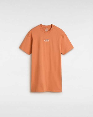 Orange Women Vans Center Vee Tee Dress NZ | VN0639714