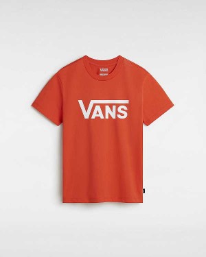 Orange Women Vans Flying V Crew T Shirts NZ | VN4036192