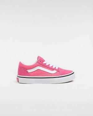 Pink Kids' Vans Old Skool (4-8 Years) Sneakers NZ | VN9620157