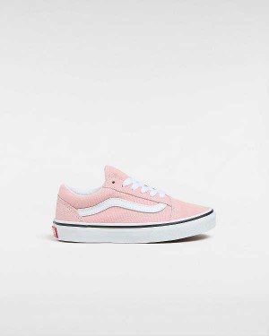 Pink Kids' Vans Old Skool (4-8 Years) Sneakers NZ | VN4692751