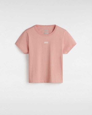 Pink Women Vans Basic mini T Shirts NZ | VN0492678