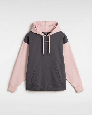 Pink Women Vans Colorblock Hoodie NZ | VN3058416