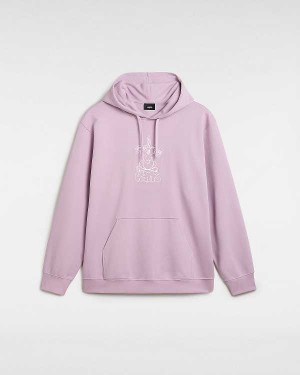 Purple Men Vans Crazy Eddy 66 Loose Hoodie NZ | VN3769045