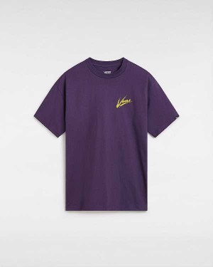 Purple Men Vans Dettori Loose Fit T Shirts NZ | VN4102785