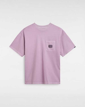 Purple Men Vans Hyper Patch Pocket T Shirts NZ | VN2410653