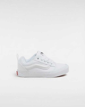 White Kids' Vans Knu Skool (4-8 Years) Sneakers NZ | VN1342697