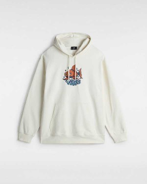 White Men Vans Fish loose Hoodie NZ | VN8290465