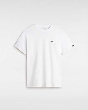 White Men Vans Left Chest Logo T Shirts NZ | VN3701462