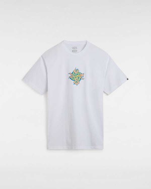 White Men Vans Orbits T Shirts NZ | VN8753910