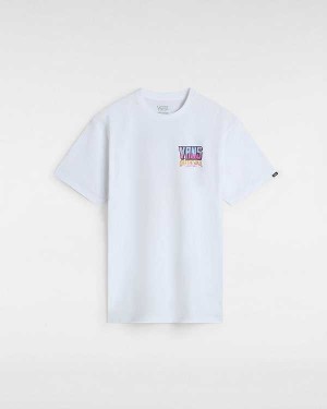 White Men Vans Palm Cheers Classic T Shirts NZ | VN0871263