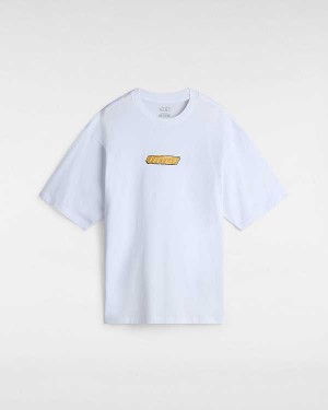 White Men Vans Retro V T Shirts NZ | VN2648307