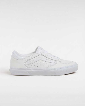 White Men Vans Rowley Leather Skate Shoes NZ | VN2108493