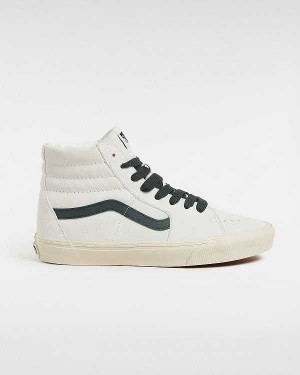 White Men Vans Sk8-Hi Oversized Laces Skate Shoes NZ | VN5981704