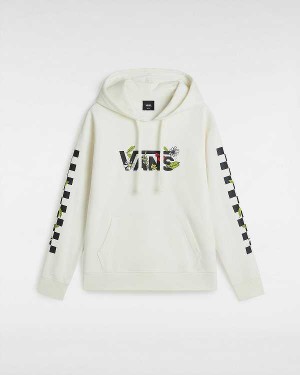 White Women Vans Foliage Boyfriend Fit Hoodie NZ | VN6195837