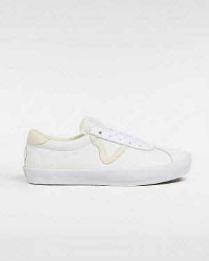 White / Beige Men Vans Skate Sport Sneakers NZ | VN2385914