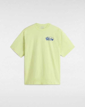 Yellow Men Vans Global Line T Shirts NZ | VN9436812