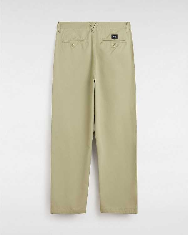 Beige Men Vans Authentic Chino Baggy Pants NZ | VN6374201