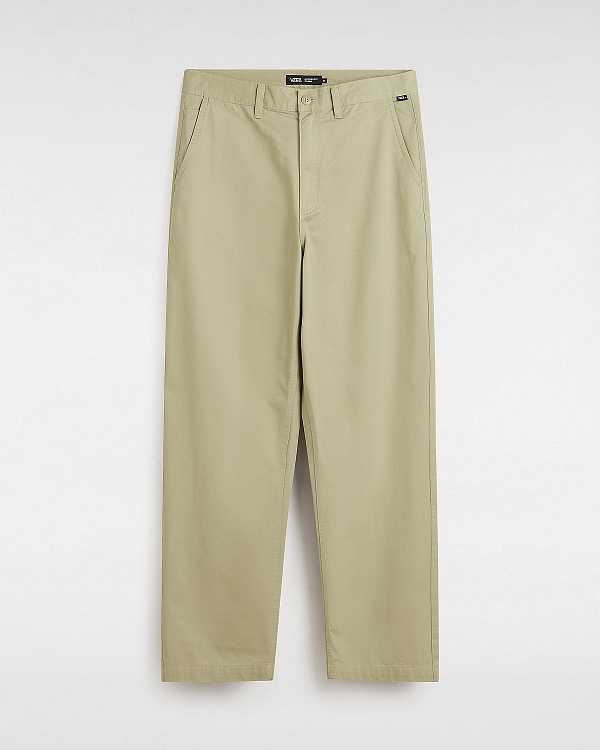 Beige Men Vans Authentic Chino Baggy Pants NZ | VN6374201