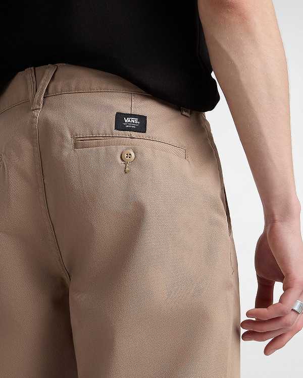 Beige Men Vans Authentic Chino Relaxed Pants NZ | VN5876019