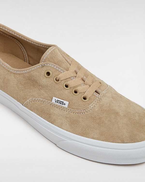 Beige Men Vans Authentic Pig Suede Sneakers NZ | VN5407826