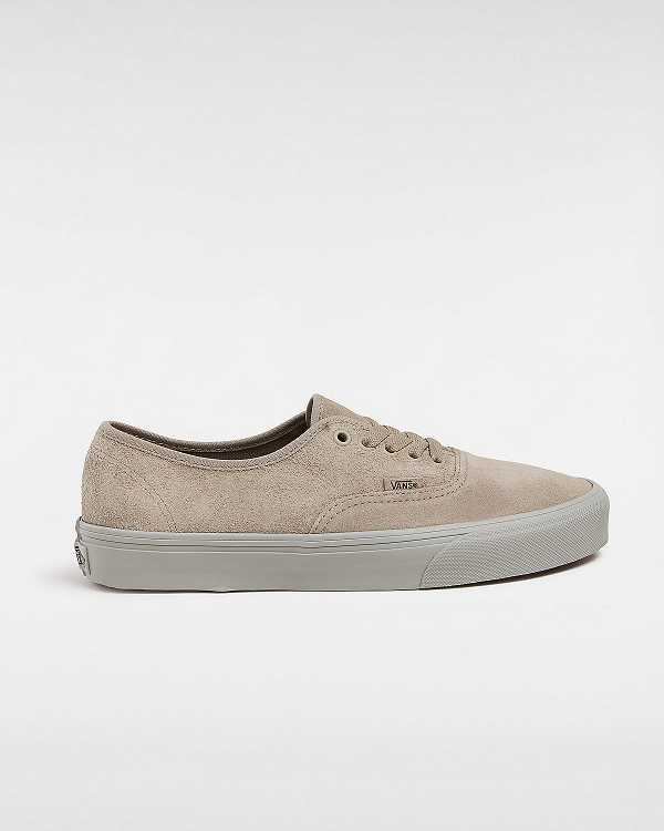 Beige Men Vans Authentic Suede Mix Sneakers NZ | VN4259178