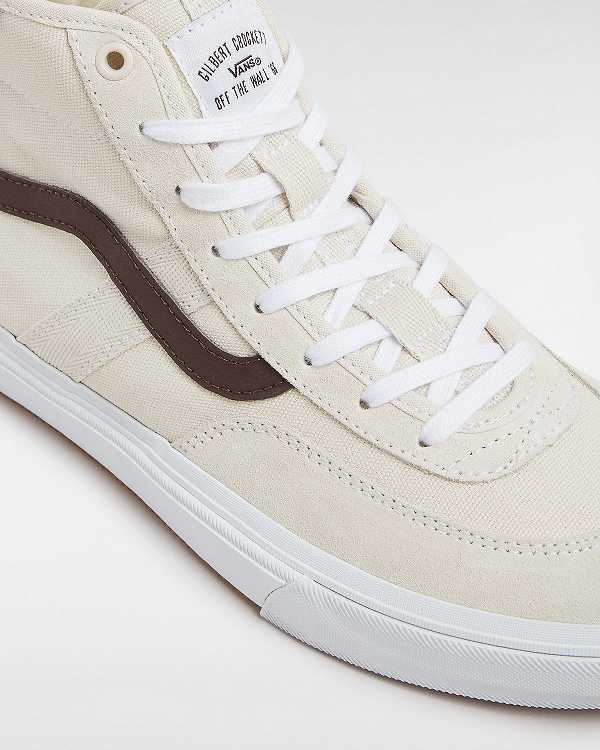 Beige Men Vans Crockett High Skate Shoes NZ | VN5108462