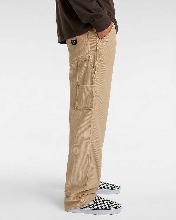 Beige Men Vans Drill Chore Carpenter Relaxed Pants NZ | VN6312045