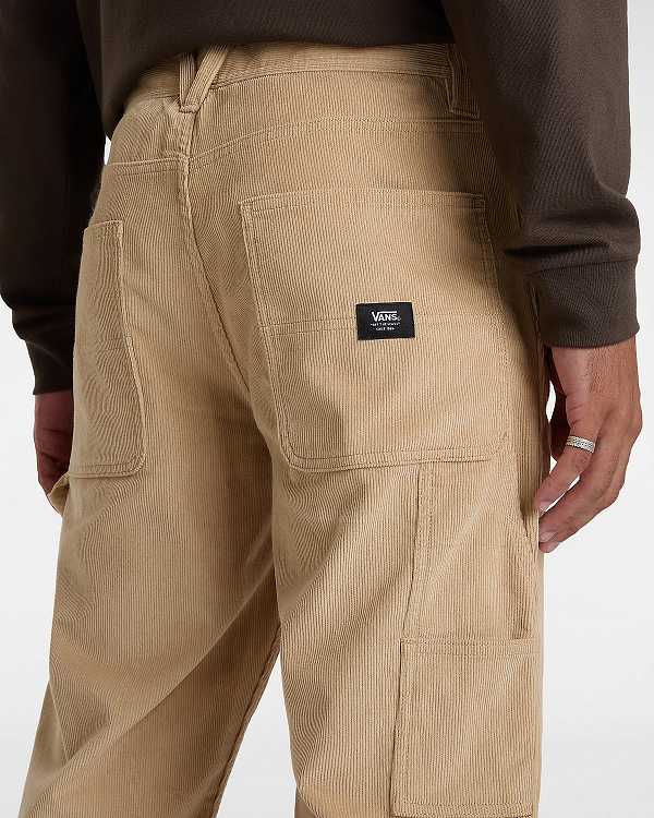 Beige Men Vans Drill Chore Carpenter Relaxed Pants NZ | VN6312045