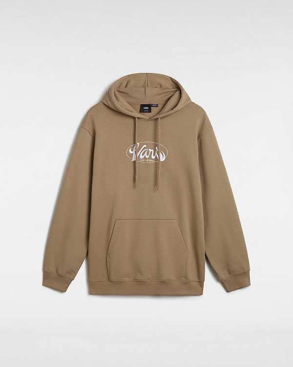 Beige Men Vans Global Line Loose Hoodie NZ | VN7864205