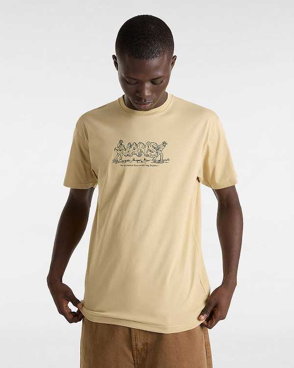 Beige Men Vans Last Remains T Shirts NZ | VN6583704