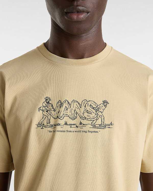 Beige Men Vans Last Remains T Shirts NZ | VN6583704