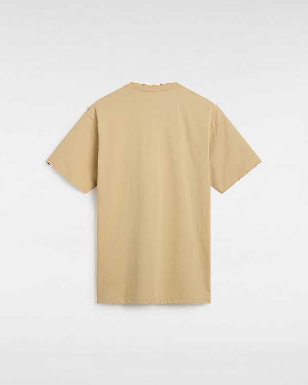 Beige Men Vans Orbits T Shirts NZ | VN5203487