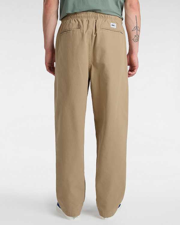 Beige Men Vans Premium Easy Trouser Pants NZ | VN0467185