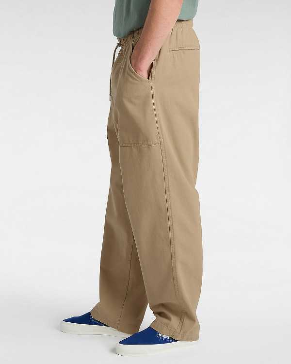 Beige Men Vans Premium Easy Trouser Pants NZ | VN0467185