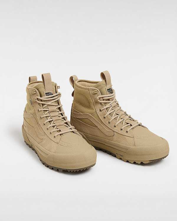 Beige Men Vans Sk8-Hi Gore-tex Shoes NZ | VN2076451