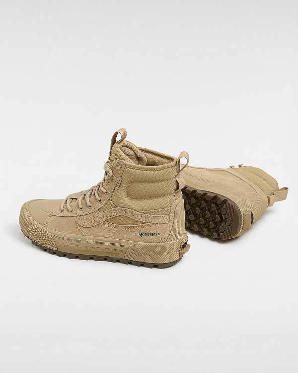 Beige Men Vans Sk8-Hi Gore-tex Shoes NZ | VN2076451